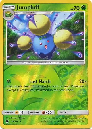 Lost Thunder Jumpluff #14/214 reverse holo
