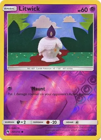 Lost Thunder Litwick #101/214 reverse holo