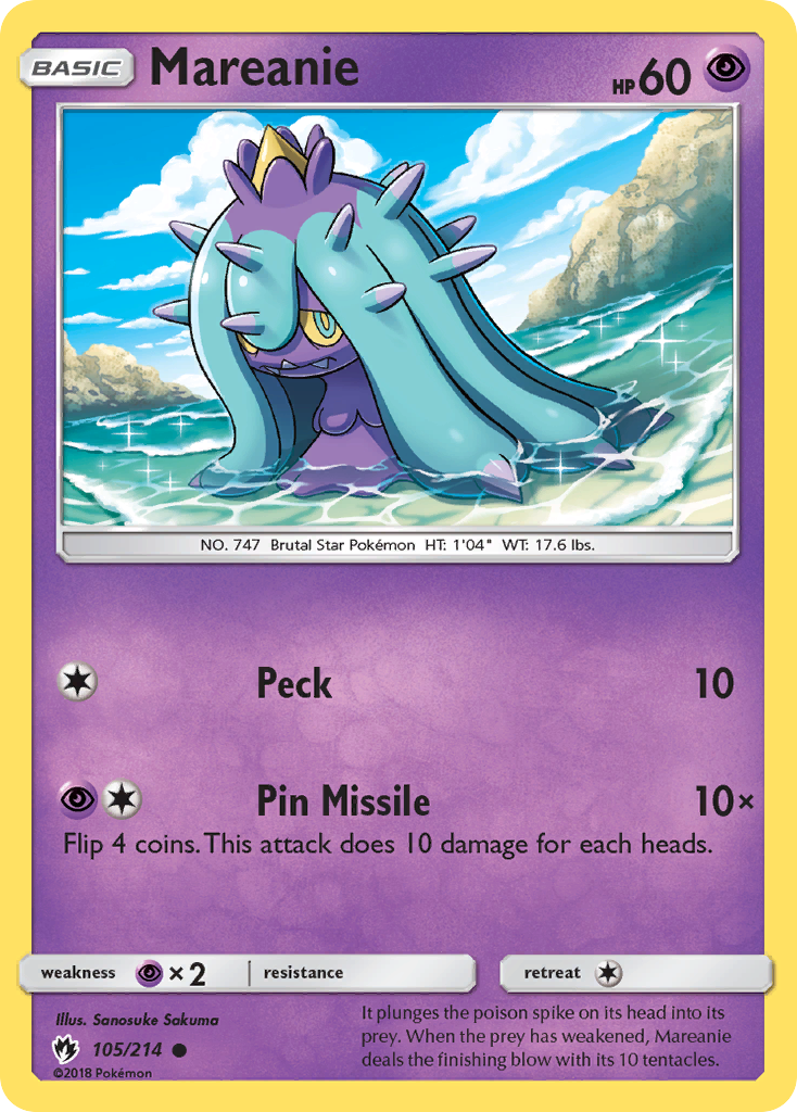 Lost Thunder Mareanie #105/214