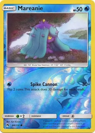 Lost Thunder Mareanie #68/214 reverse holo