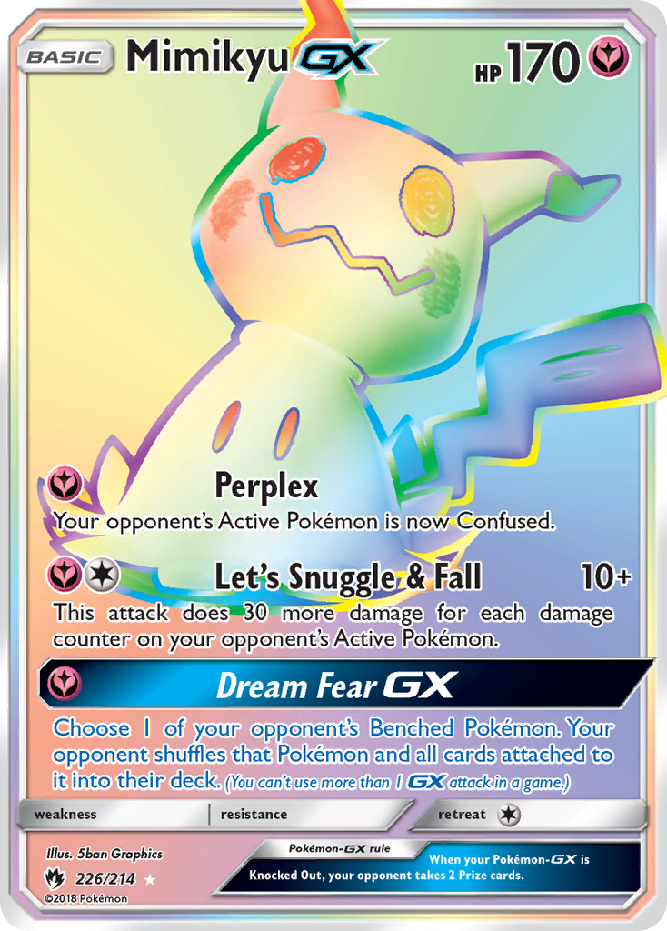 Mimikyu GX Rainbow Rare