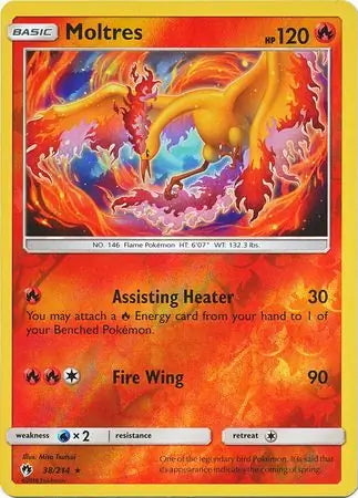 Lost Thunder Moltres #38/214 reverse holo