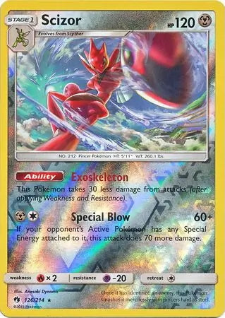 Lost Thunder Scizor #126/214 reverse holo