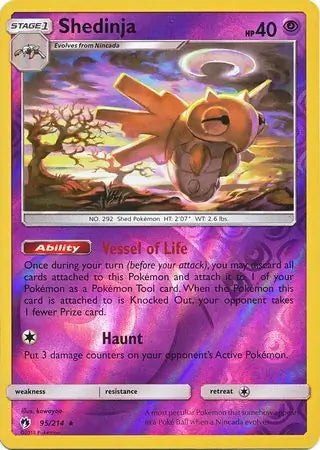 Lost Thunder Shedinja #95/214 reverse holo