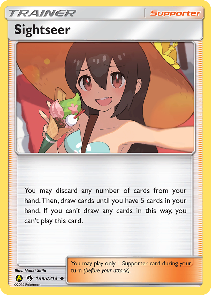 Lost Thunder Sightseer #189a/214 Alternate Art