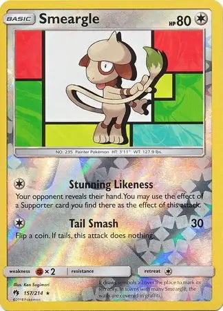 Lost Thunder Smeargle #157/214 reverse holo