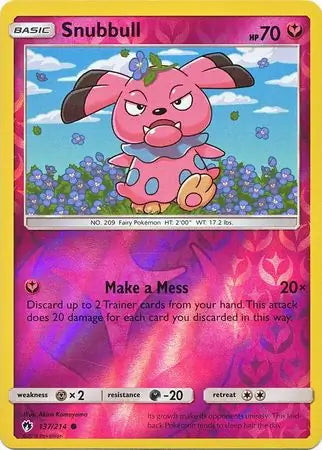 Lost Thunder Snubbull #137/214 reverse holo