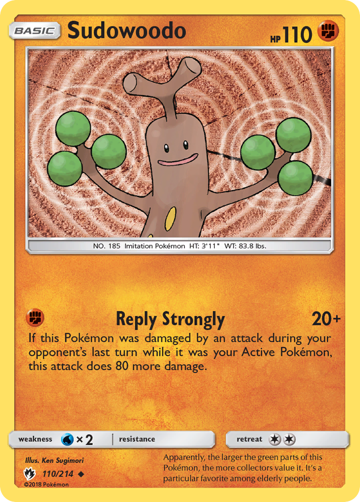 Lost Thunder Sudowoodo #110/214