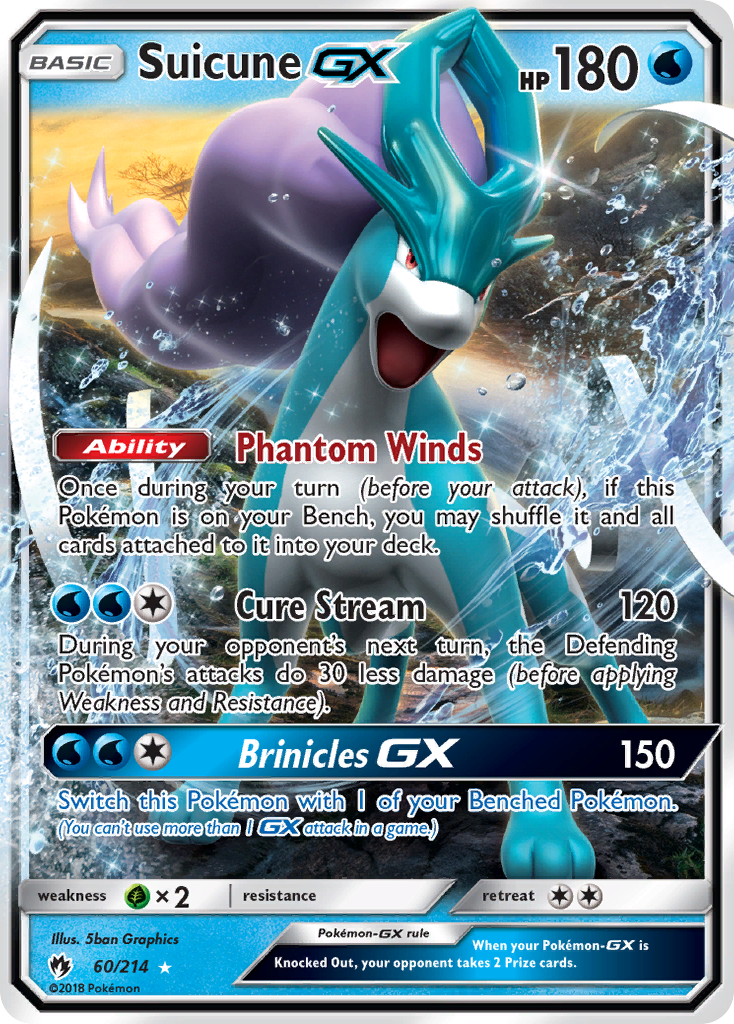Lost Thunder Suicune GX #60/214