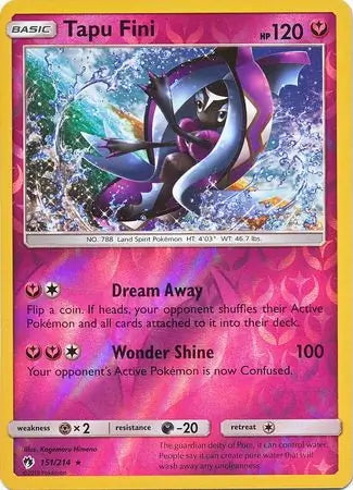 Lost Thunder Tapu Fini #151/214 reverse holo