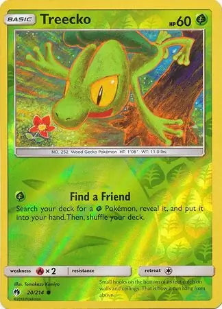 Lost Thunder Treecko #20/214 reverse holo