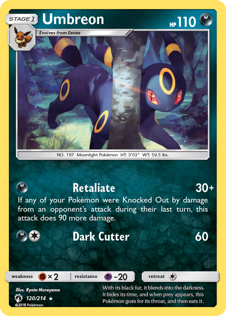 Lost Thunder Umbreon #120/214