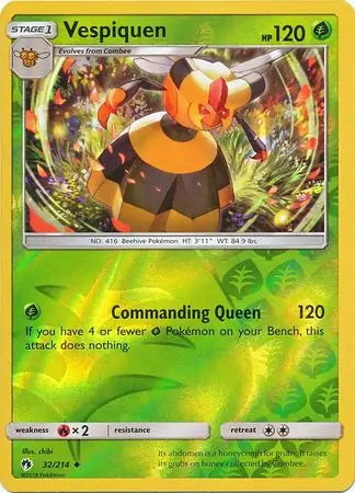 Lost Thunder Vespiquen #32/214 reverse holo