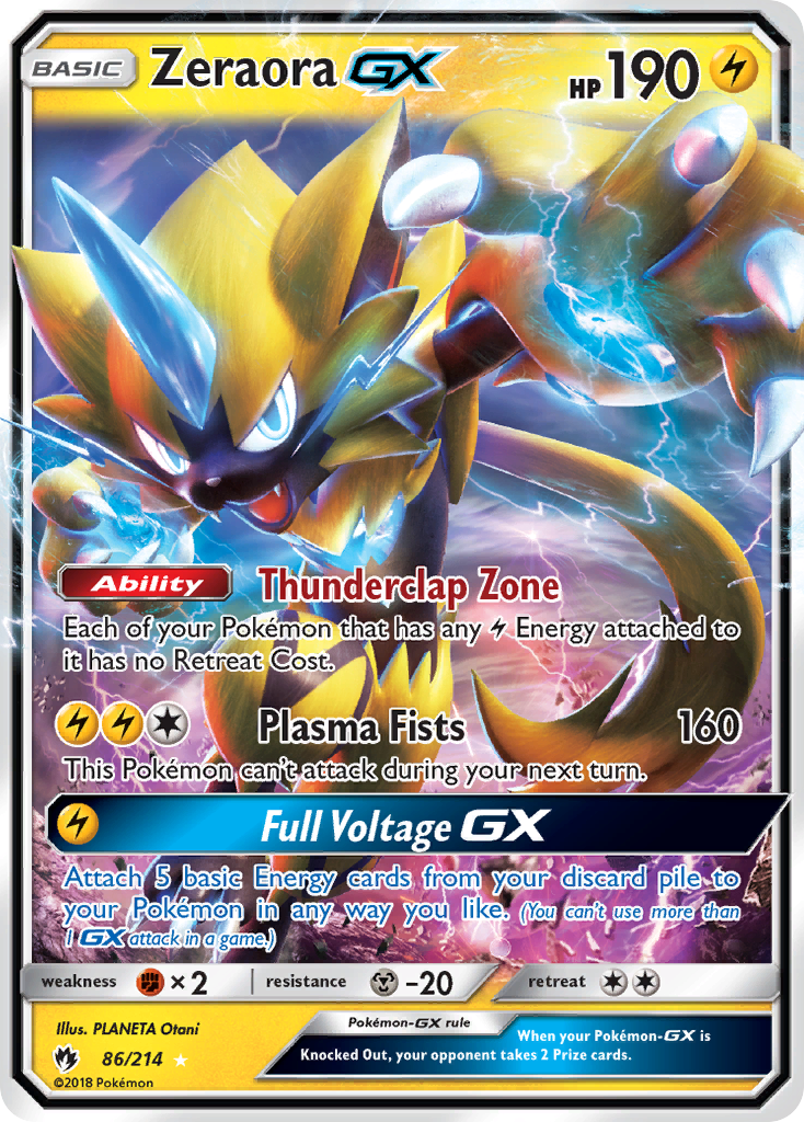 Lost Thunder Zeraora GX #86/214