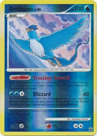 Majestic Dawn Articuno #1/100 reverse holo