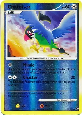 Majestic Dawn Chatot #55/100 reverse holo