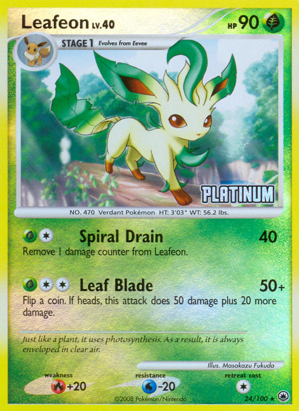 Majestic Dawn Leafeon #24 Platinum Promo
