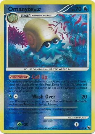 Majestic Dawn Omanyte #69/100 reverse holo
