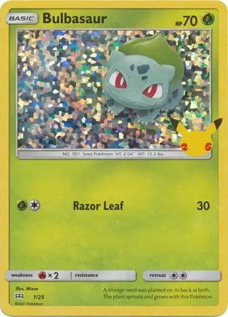 McDonald’s 25th Anniversary Holo Bulbasaur #1