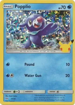 McDonald’s 25th Anniversary Holo Popplio #23
