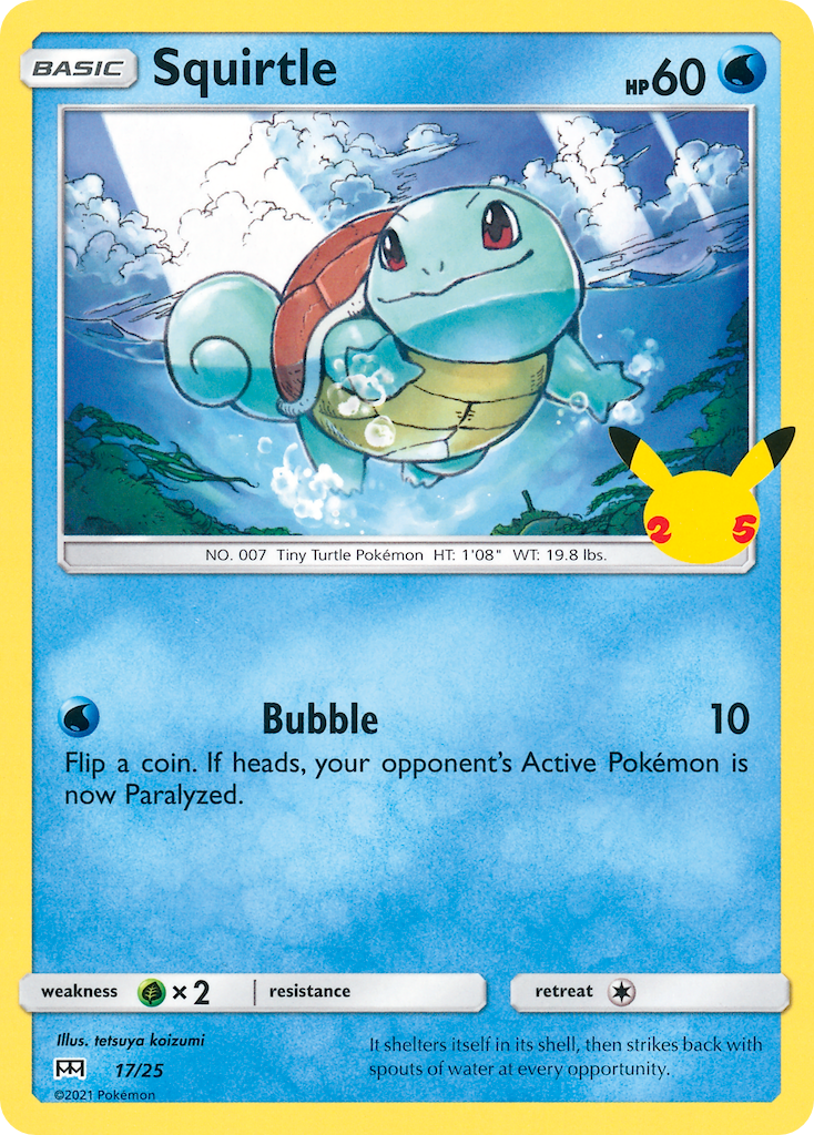 McDonald’s 25th Anniversary Non-Holo Squirtle #17