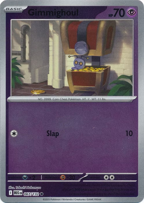 Mega Evolution Gimmighoul #067/132 Reverse Holo