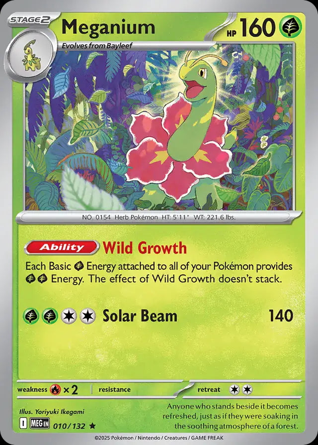 Mega Evolution Holo Meganium #010/132