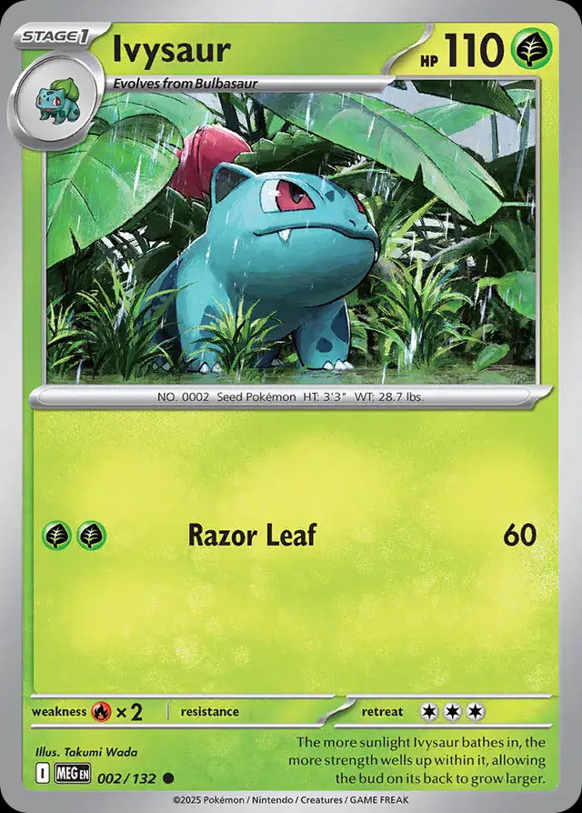 Mega Evolution Ivysaur #002/132