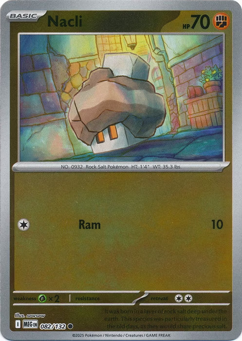 Mega Evolution Nacli #082/132 Reverse Holo