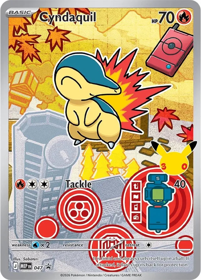 Mega Evolution Promo Cyndaquil 047 First Partner Pokémon kaart