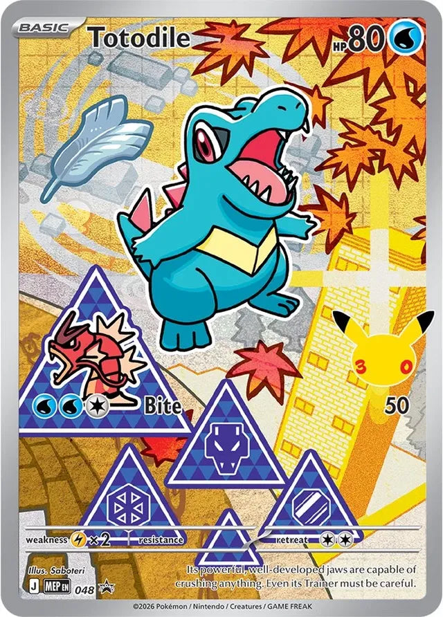 Mega Evolution Promo Totodile 048 First Partner Pokémon kaart