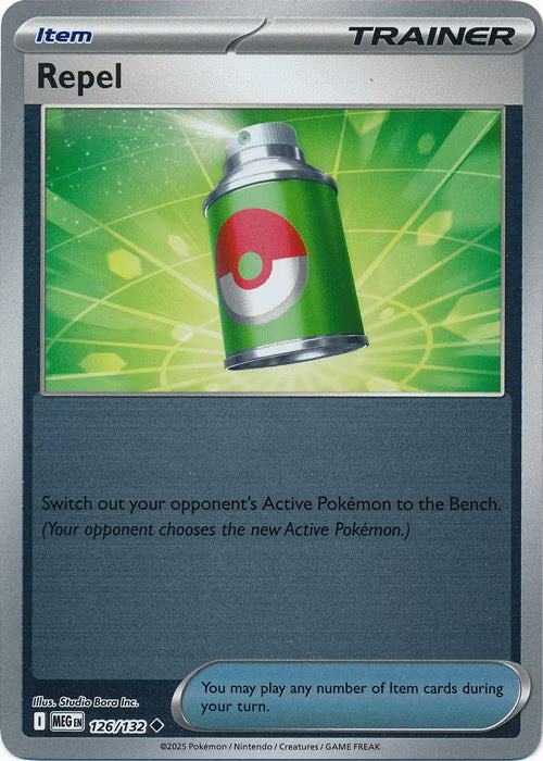 Mega Evolution Repel #126/132 Reverse Holo