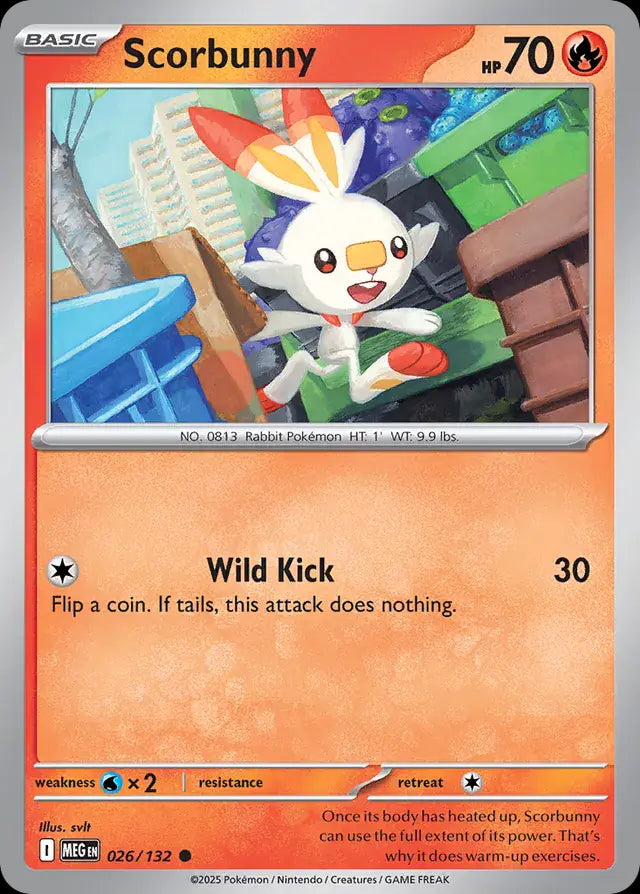 Mega Evolution Scorbunny #026/132