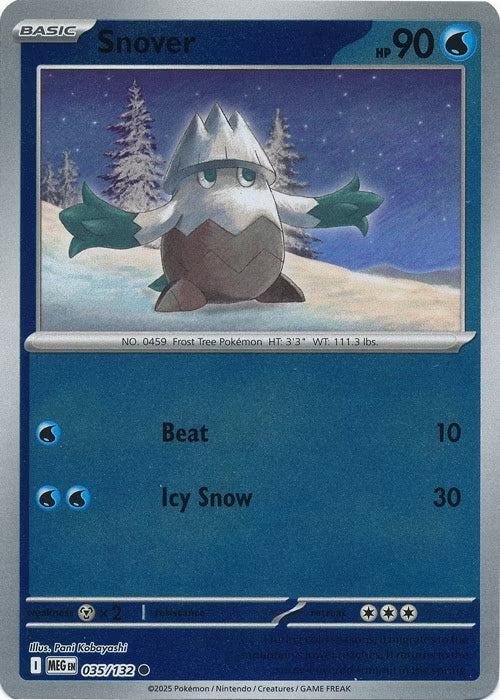 Mega Evolution Snover #035/132 Reverse Holo