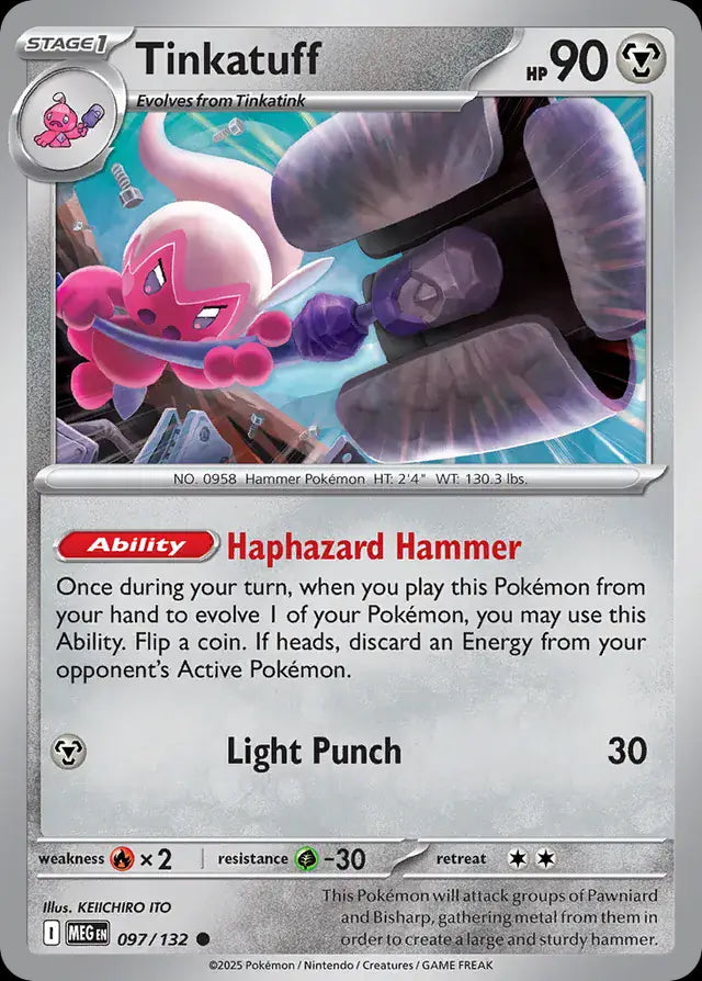 Mega Evolution Tinkatuff #097/132