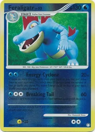Mysterious Treasures Feraligatr #8/123 reverse holo