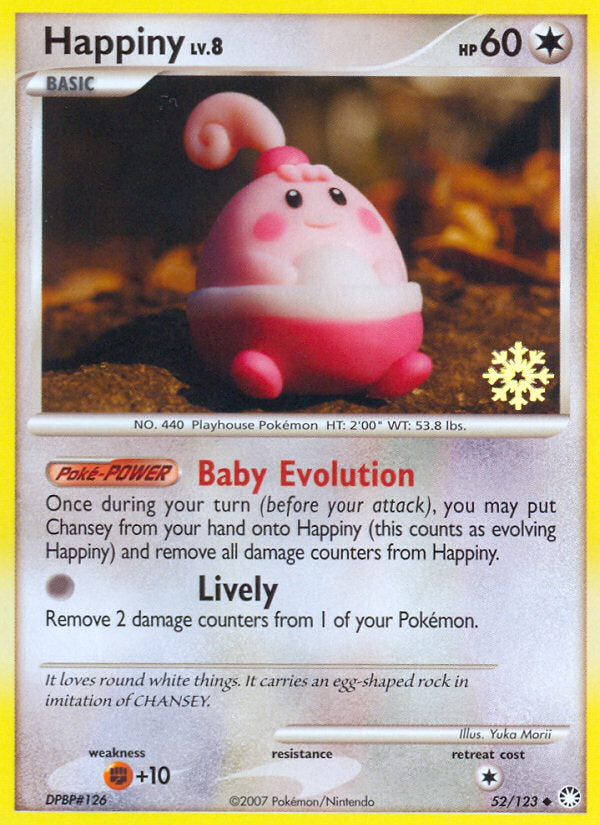 Mysterious Treasures Happiny #52/123 Calender Promo