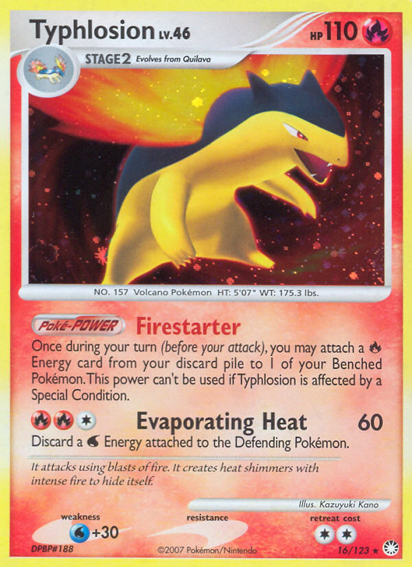 Mysterious Treasures Holo Typhlosion #16/123