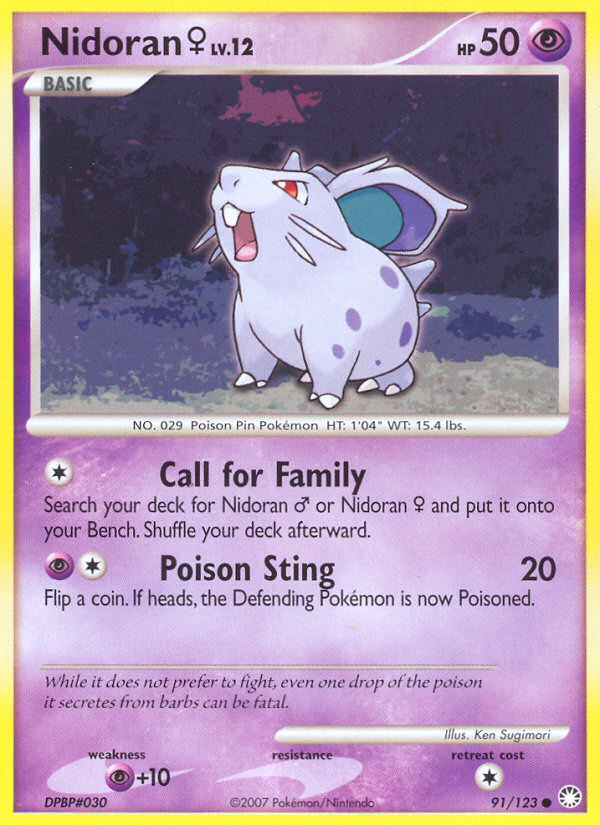 Mysterious Treasures Nidoran F #91/123