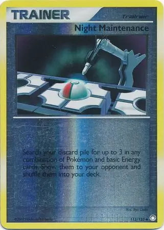 Mysterious Treasures Night Maintenance #113/123 reverse holo