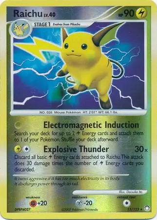Mysterious Treasures Raichu #15/123 reverse holo