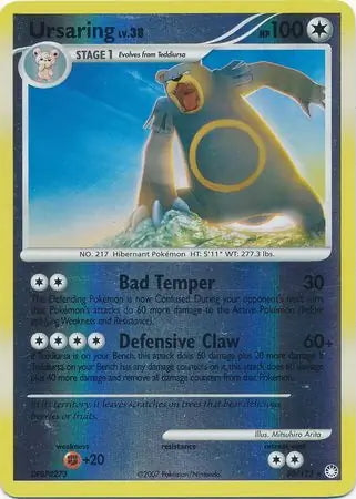 Mysterious Treasures Ursaring #38/123 reverse holo