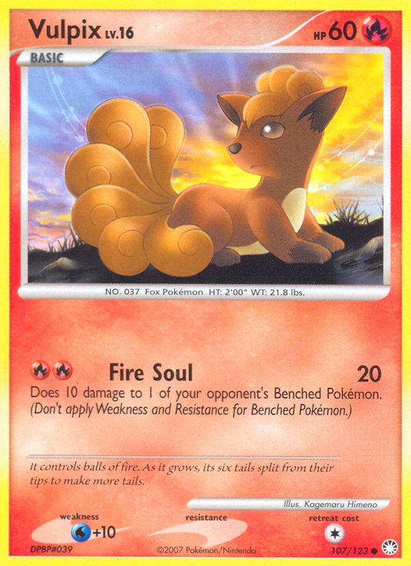 Mysterious Treasures Vulpix #107/123