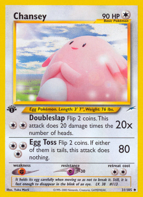Neo Destiny Chansey #31/105 first edition