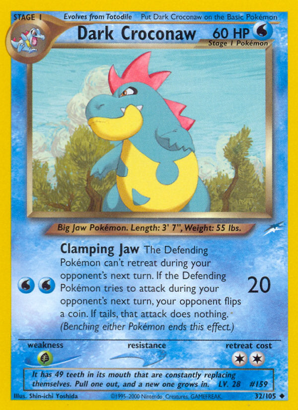 Neo Destiny Dark Croconaw #32/105 unlimited