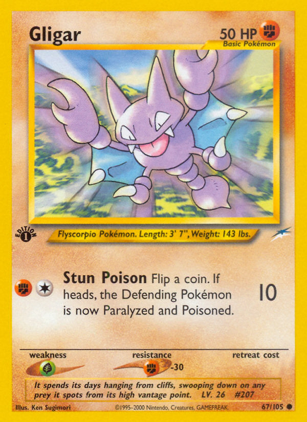 Neo Destiny Gligar #67/105 first edition