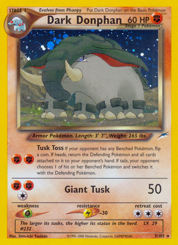 Neo Destiny Holo Dark Donphan #3/105 unlimited
