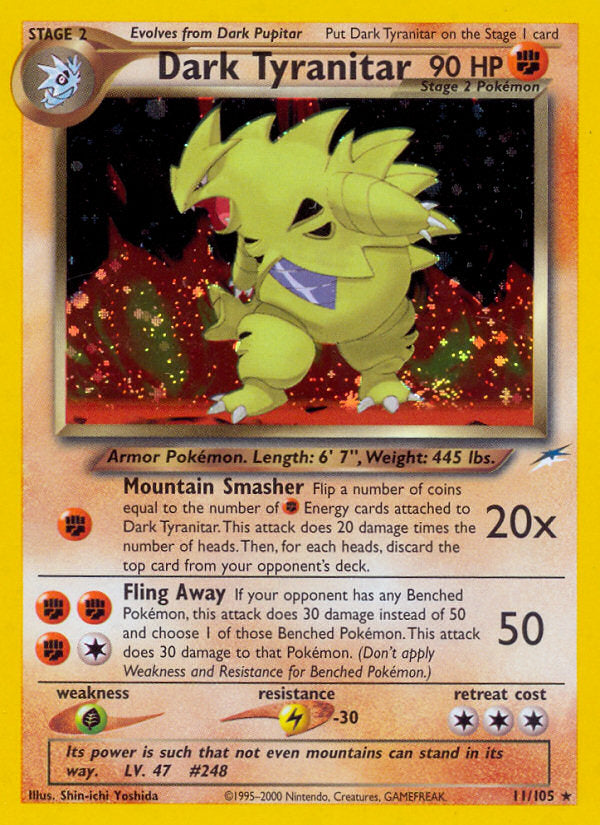 Neo Destiny Holo Dark Tyranitar #11/105 unlimited