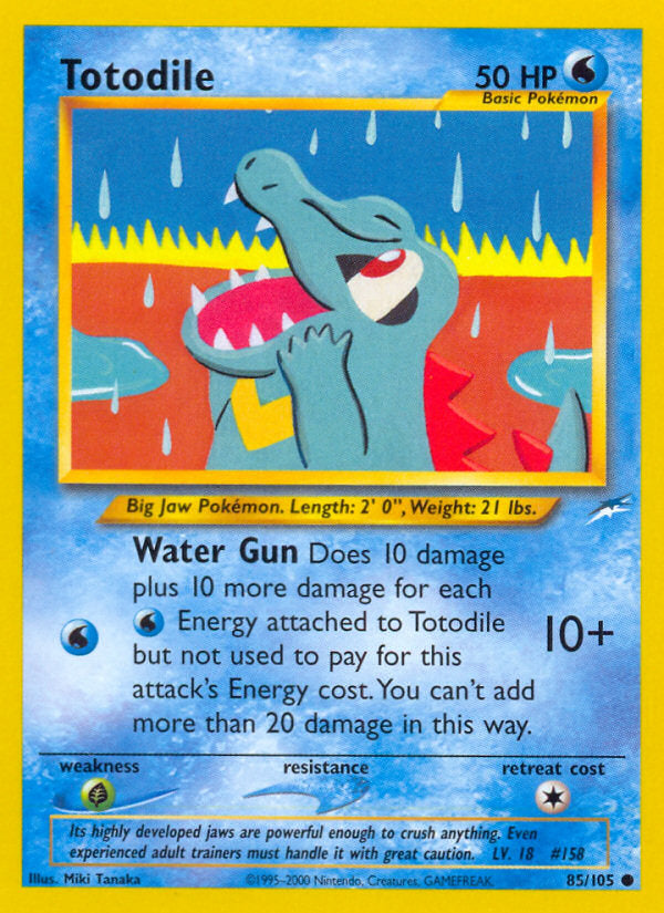 Neo Destiny Totodile #85/105 unlimited