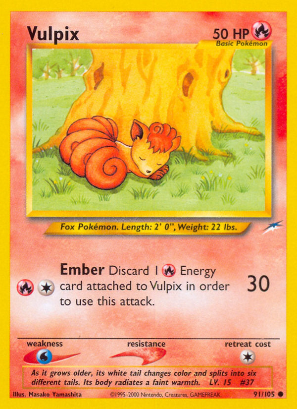 Neo Destiny Vulpix #91/105 unlimited